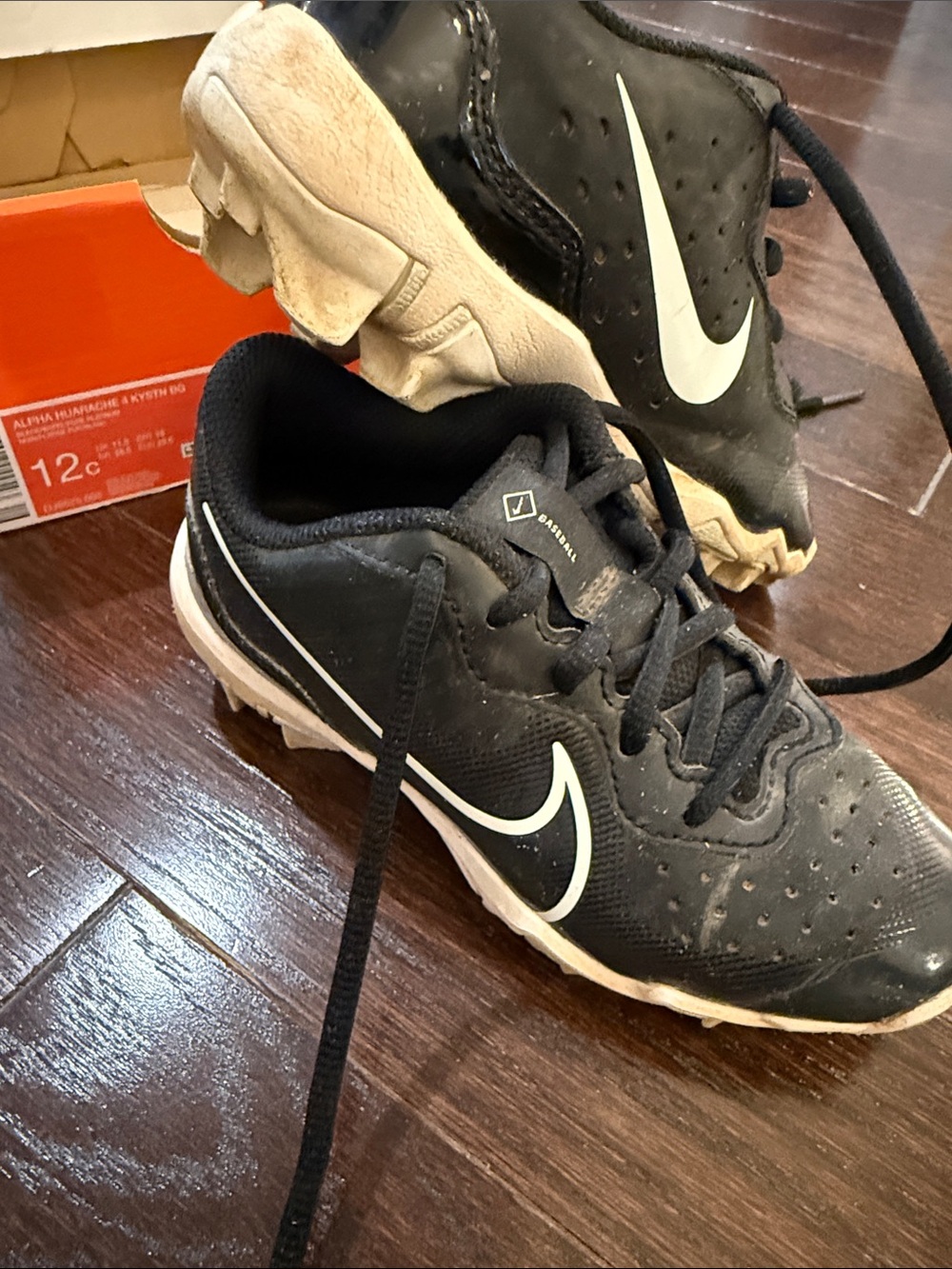 Nike Alpha Huarache 4 Keystone T-ball Baseball Cleats 12c